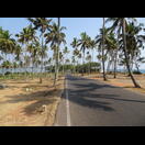 Der schmale Landstreifen zwischen den Backwaters und dem Meer